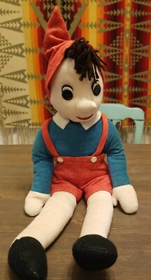 Vintage Pinocchio Douglas Cuddle Toys Plush Disney Collectible Character Doll 