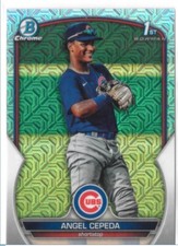 2023 Bowman Chrome 1st Prospects Mojo Refractor #BCP-205 Angel Cepeda