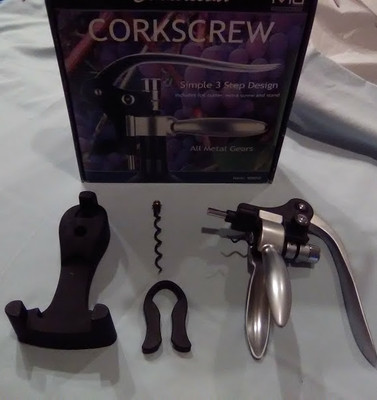 New in Box MUI France Connoisseur Silver Corkscrew