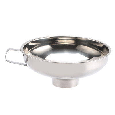 Stainless Steel Funnel Wide Mouth Kitchen Funnel Food Pickle Jam Filler