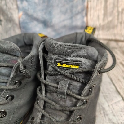 Dr Martens Allana Canvas Boot Size US 6 Chukka Black Mid Dr Martens Allana Canvas Boot Size US 6 Chukka Black Mid
