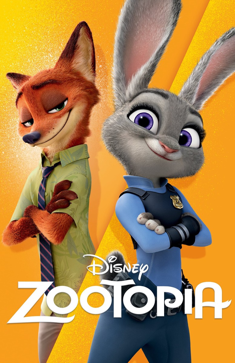 AA6056 Zootopia Disney Film By Byron Howard 2016 Orange Movie