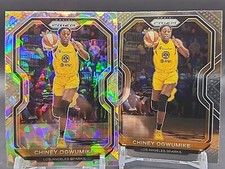 Chiney Ogwumike - 2021 WNBA Prizm - Cracked Ice Prizm And Base #55 - LA Sparks