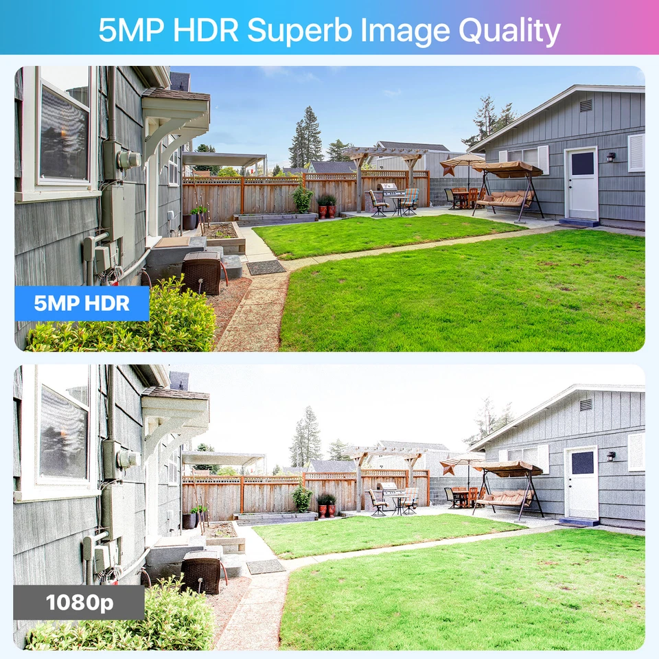 Sistema de cámara de seguridad ZOSI 8CH 4K 5MP/8MP POE NVR CCTV audio AI detección IR noche Foto 4 de 4