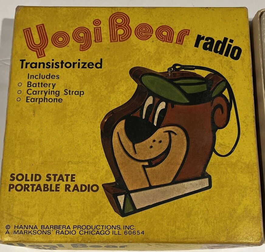 VTG Yogi Bear Transistor Radio Hanna Barbera ~ No Battery VTG Yogi Bear Transistor Radio Hanna Barbera ~ No Battery