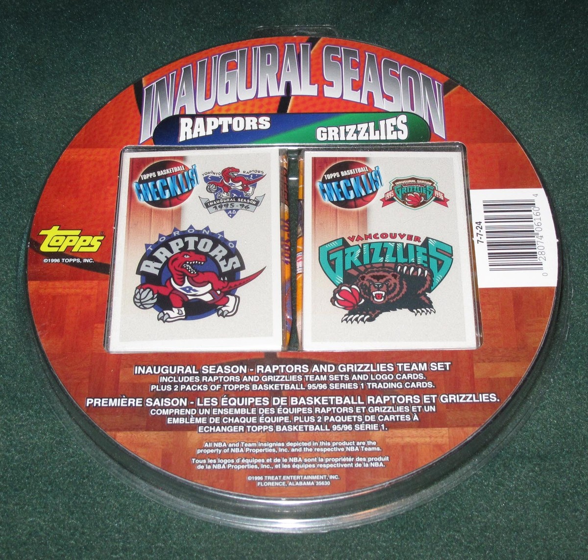 TORONTO RAPTORS & VANCOUVER GRIZZLIES INAUGURAL SEASON 95/96