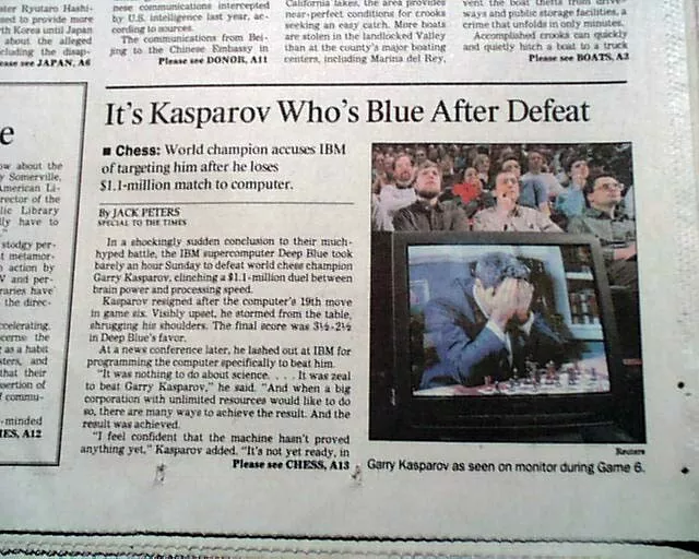 Kasparov vs. Deep Blue, Garry Kasparov vs. IBM's Deep Blue …