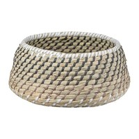 Aufbewahrungskorb Regalkorb Dekokorb Beige Seegras Ø 25 Cm