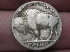 1926 D Buffalo Nickel 5 Cent Piece- Denver, Good Reverse Details