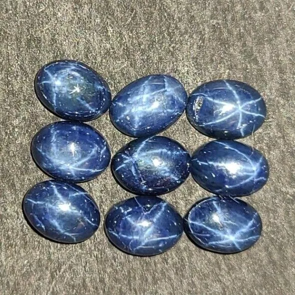Blue Star Sapphire Diffused 7x5mm Oval Cabochon Loose Gemstone s