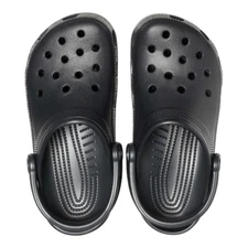 Crocs Classic Clogs Black Unisex Slip-On Sandals Ultra Light Water-Friendly