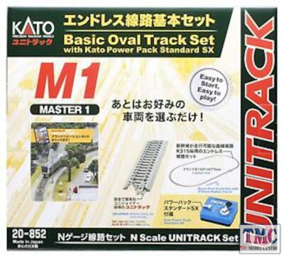 K20-852 Spur N Kato Unitrack (BM1) Basic Gleisoval Set mit Regler