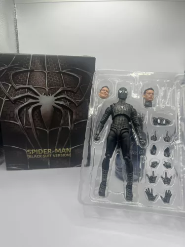 S.H.Figuarts Spider-Man No Way Home Black Suit Ver Figure Tobey Maguire In Stock - Picture 6 of 13