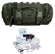 ELITE FIRST AID Rapid Response Bag STOCKED Tactical Medic Trauma Kit Bag ODG