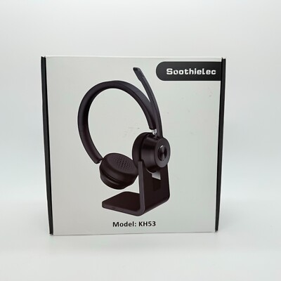 Soothielec Bluetooth Wireless Headset Model KH53 Black With Noise Canceling