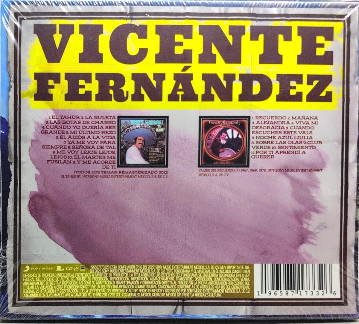 Vicente Fernandez – El Tahúr Valses Del Recuerdo (2022, CD)