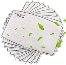  Adult PM2.5 5 Layer Carbon Face Super Fresh Air Mask Filter Replacements