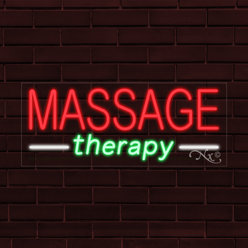 BRANDNEU "MASSAGETHERAPIE" 30x12x1 ZOLL LED FLEX FENSTER/WAND INNEN SCHILD 30575 - Bild 1 von 1