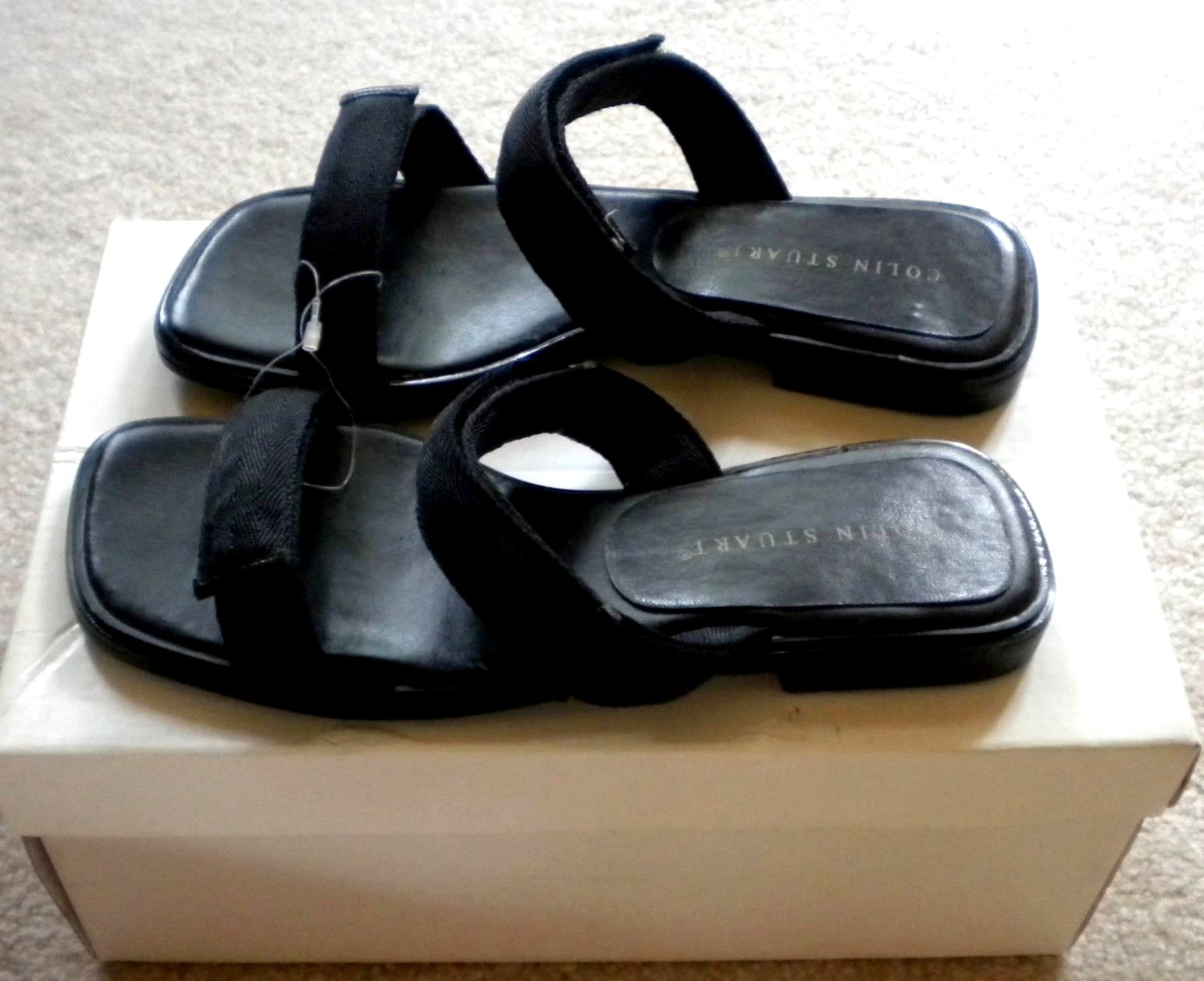 NIB Victoria Secret Colin Stuart Black Sandals Shoes Size 5 | eBay