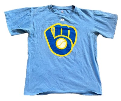 Majestic × MLB ミルウォーキー ブルワーズ 古着 ゲームシャツ Majestic × MLB ミルウォーキー ブルワーズ 古着 ゲームシャツ 古着