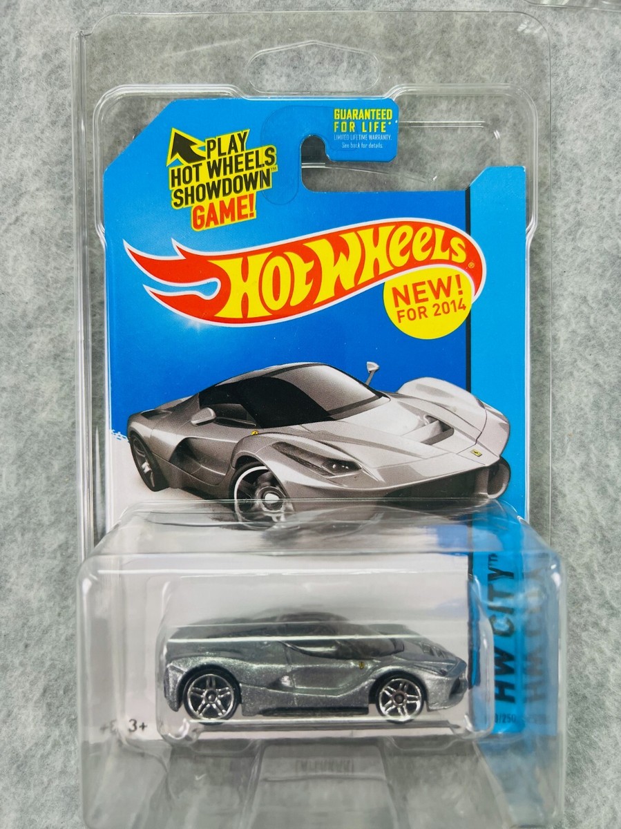 🇮🇹Hot Wheels Ferrari Laferrari Silver HW City 2014 Speed Team
