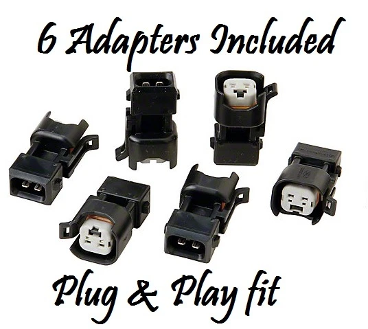 Kit Plug & Play Reman Upgrade 4 orificios 6 inyectores de combustible GM 3,1 L 3,4 L Foto 3 de 4