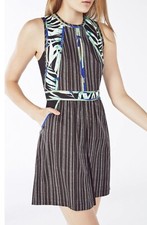 Bcbg Maxazria Cristalle Print Dress Size 8 Retail 268