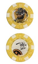 TROY POLAMALU - PITTSBURGH STEELERS HOF LEGEND  *SIGNED* - POKER CHIP SOUVENIR
