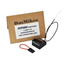DasMikro DSK-404L Futuba F-4G 4CH Compatible Receiver with Long Antenna for 10PX