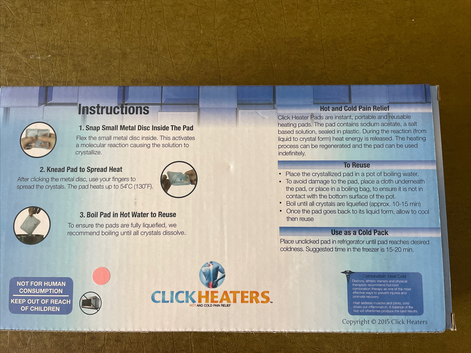 Click Heaters Thermal Pack Neck & Shoulder Pad eBay