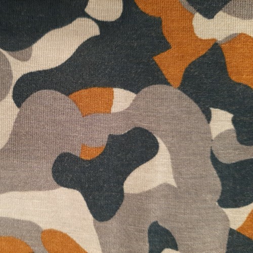 Size Small Blue Camo Tan Tank Tunic Logo by Lori Goldstein QVC Rayon Spandex - Picture 12 of 12