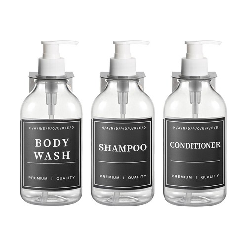 Empty Lotion Pump Bottles Refillable Shampoo Liquid Hand Soap Dispenser Shower - Picture 19 of 19