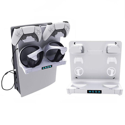 4in1 Hanging Mount Charging Dock Station Charger For PS5 PS VR2 Game Controller