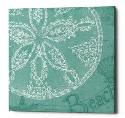 Epic Graffiti 'Aqua Treasure II' by Daphne Brissonet, Giclee Canvas Wall Art