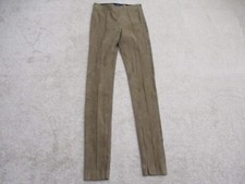 Polo Ralph Lauren 100 Lambs Suede Skinny Pants Brown - Small