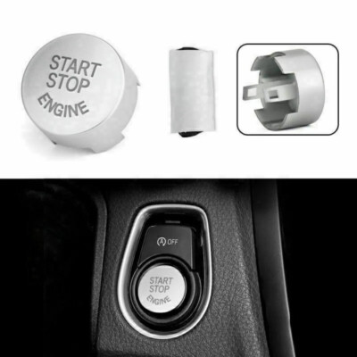 Silver Engine Start Stop Push Button Cover Trim For BMW F20 F25 F30 F32 F10 F15 