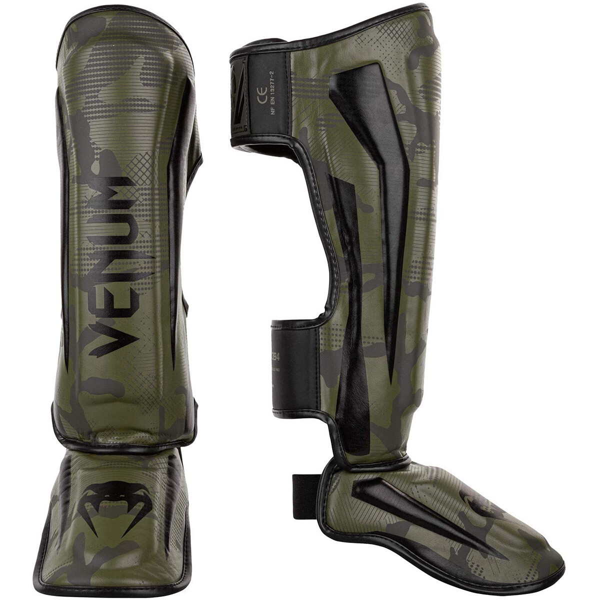 Venum Elite Protective MMA Shin Instep Guards - Khaki/Camo | eBay
