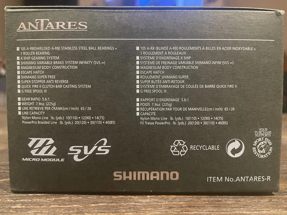 Carrete Shimano Antares Hg y varilla GLoomis NRX Foto 3 de 4