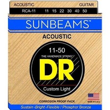 DR RCA-11 Sunbeams Acoustic Guitar Strings Med/Lite gauges 11-50