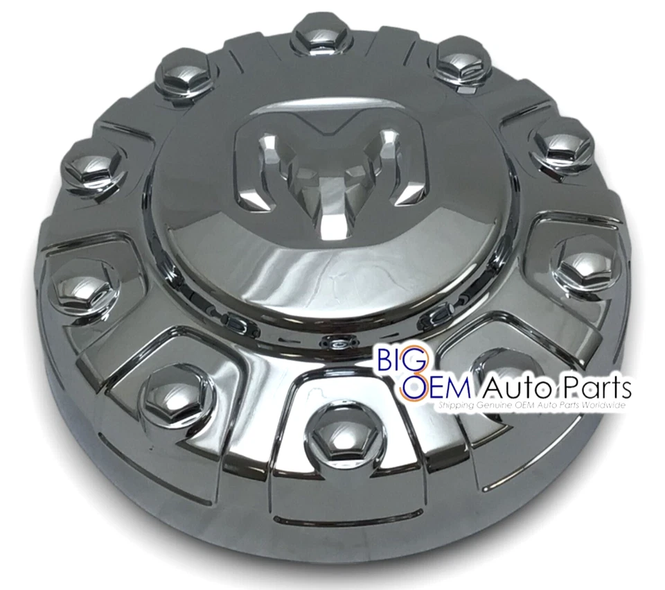 Оригинальный хромированный передний колпак центральной ступицы колеса 19,5 дюйма 2019–2025 Ram 4500 5500 6pg03sz0ab - Изображение 3 из 4