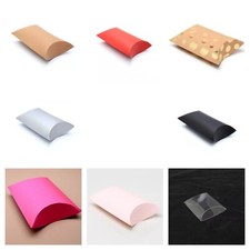Plain Solid Colour Pillow Boxes Presentation Gift Boxes - Various Designs