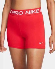 Nike Pro Women's 5" Compression Shorts University Red Size XS NEW WITH TAG