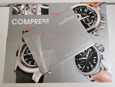 Vtg JLC Jaeger LeCoultre Master Compressor Chronograph 4 Cards & Sleeve Brochure