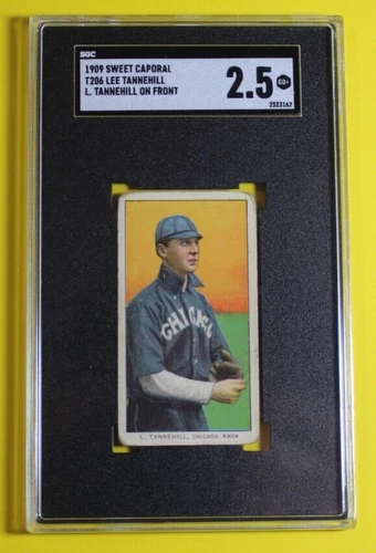 T206 LEE TANNEHILL, CHICAGO AMER, SWEET CAPORAL BACK  SGC 2.5 GD+