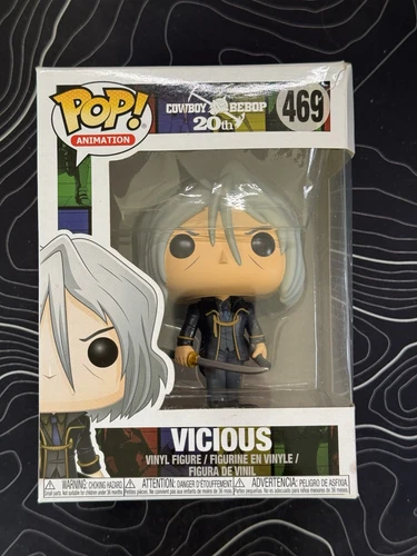 Funko Pop Animation Cowboy Bebop 20th Anniversary Vicious 469 + Protector