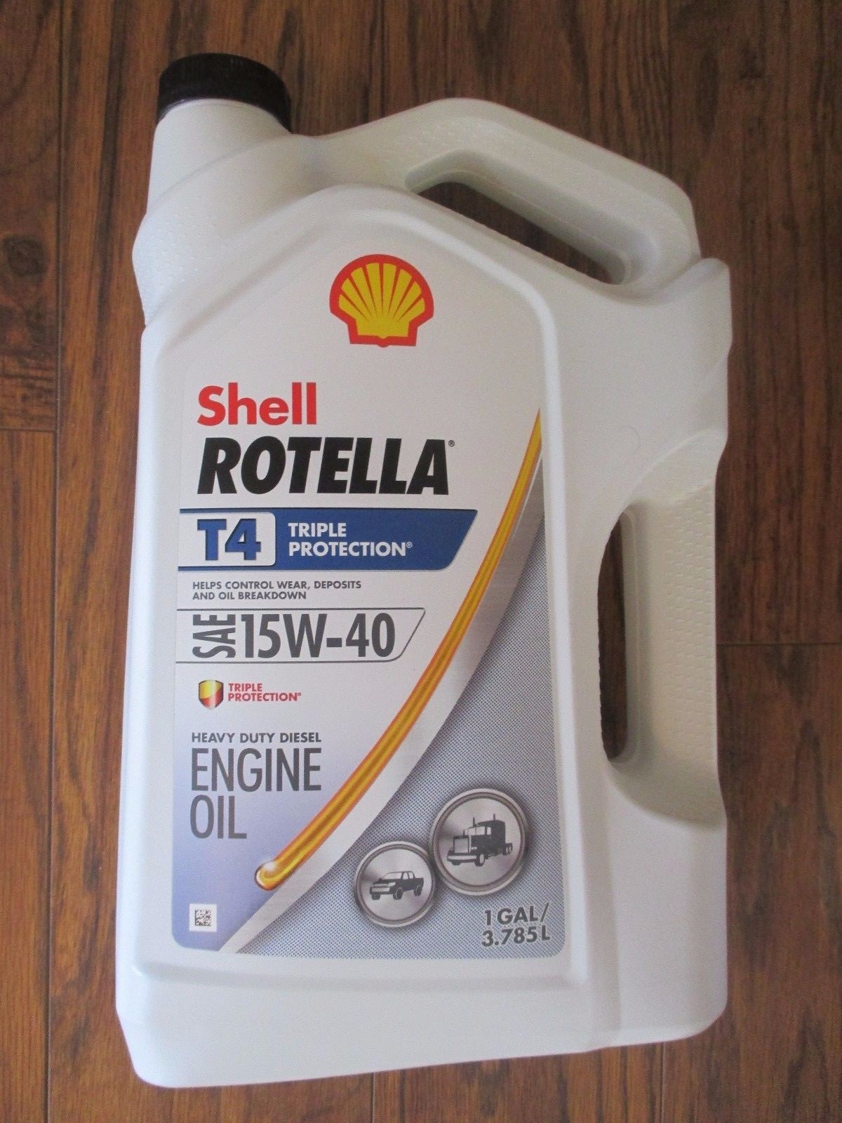 ROTELLA T4 15W40 HEAVY DUTY MOTOR OIL (3) 1 GALLON CONTAINERS