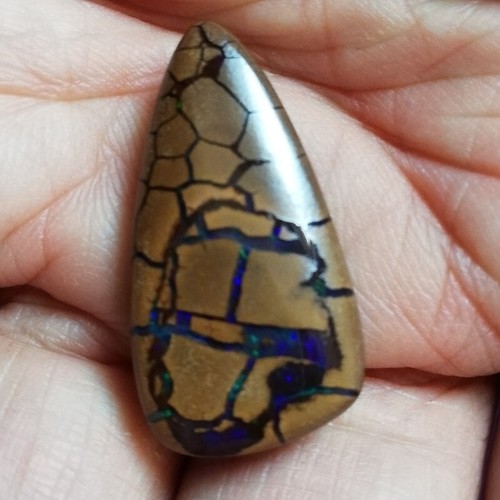 Beautiful pattern 16.10CT +VIDEO Side Drilled Australian Queensland Boulder Opal - Imagen 4 de 4
