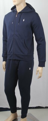 navy blue polo jogging suit