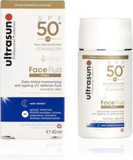 ultrasun Face Fluid Tinted-Honey Anti-Ageing SPF50+, 40 ml