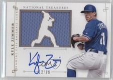 2014 National Treasures Signature Die-Cut Player 12/99 Kyle Zimmer #33 Auto 0f8